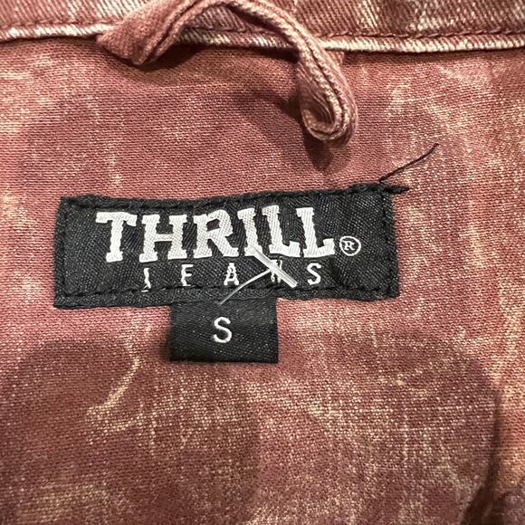 THRILL JEANS Women's Washed Denim Long Jacket Size S - Picture 5 of 6